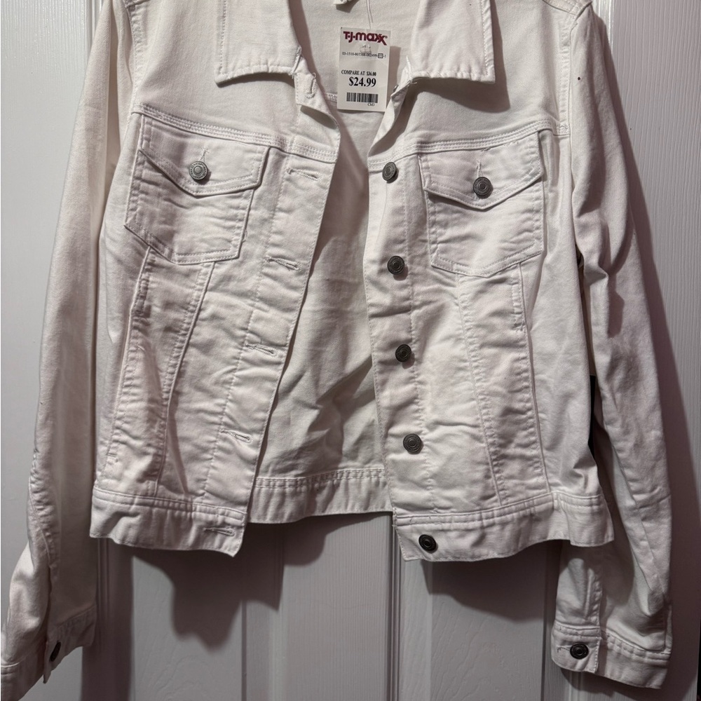 Women's White Denim Jacket